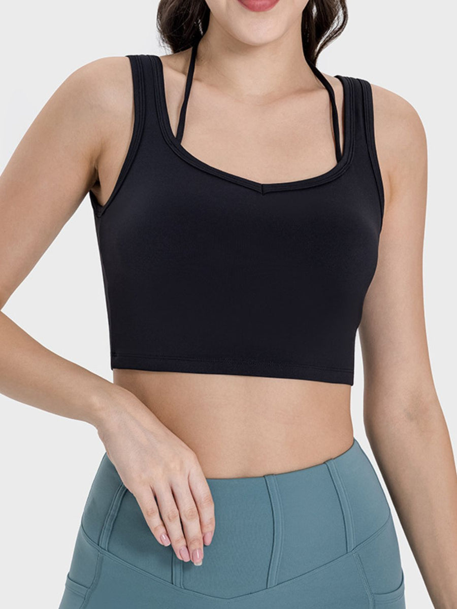 Crisscross Square Neck Active Tank