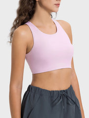 Cutout Round Neck Active Tank