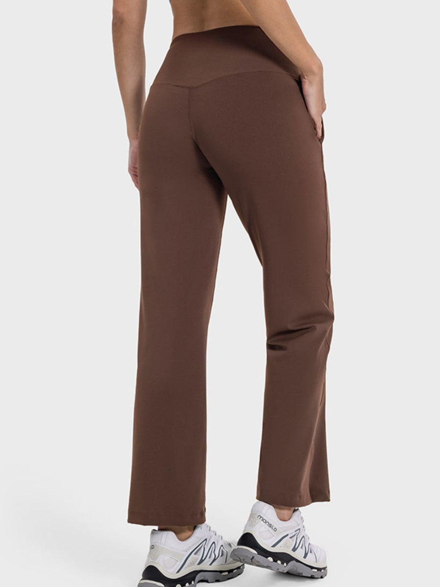 Pocketed High Waist Active Pants