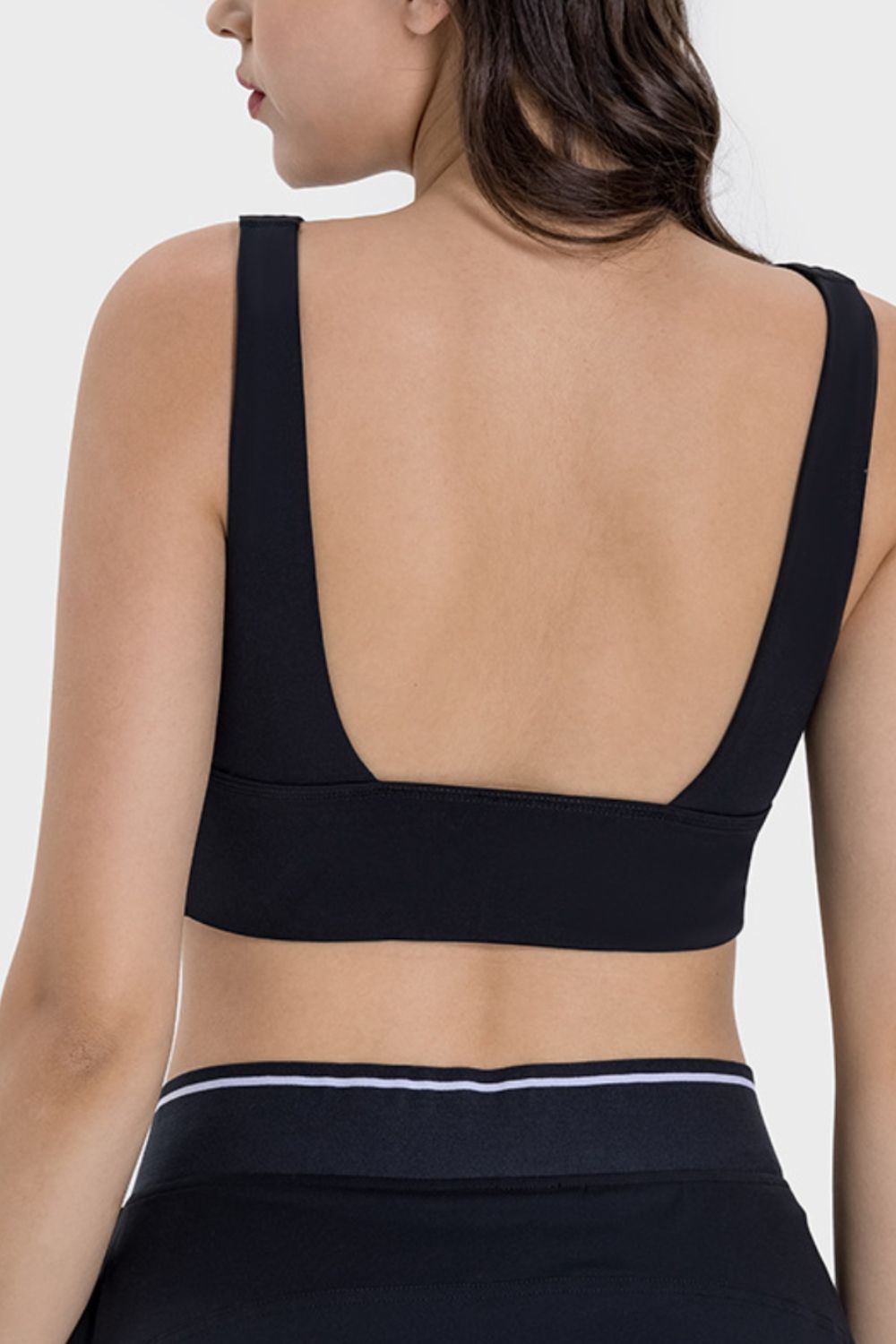 Backless Wide Strap Active Bra